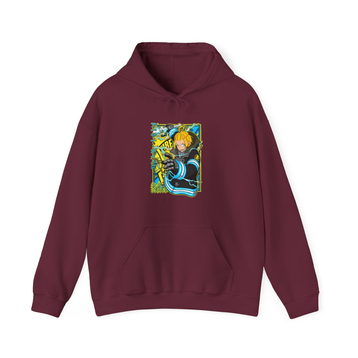 Arthur Boyle Hoodie Fire Force Plasma Blade Ignition - alternate angle 3, merchandise