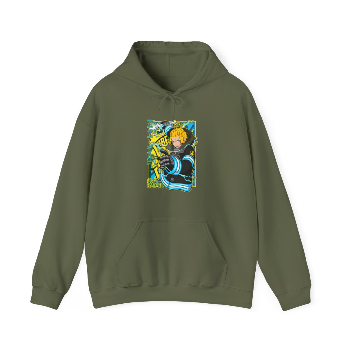Arthur Boyle Hoodie Fire Force Plasma Blade Ignition - alternate angle 4, merchandise
