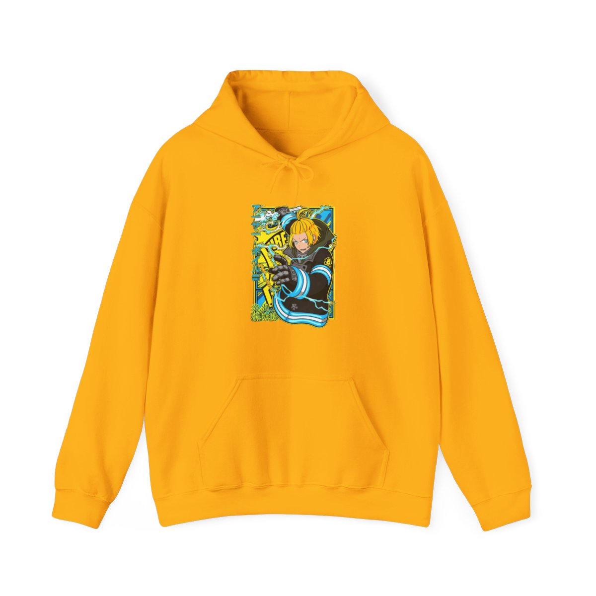 Arthur Boyle Hoodie Fire Force Plasma Blade Ignition - alternate angle 2, merchandise