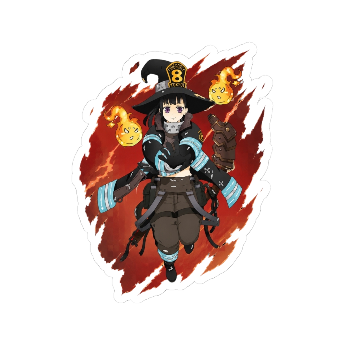 fire force - Maki Oze Sticker - Official stickers merchandise