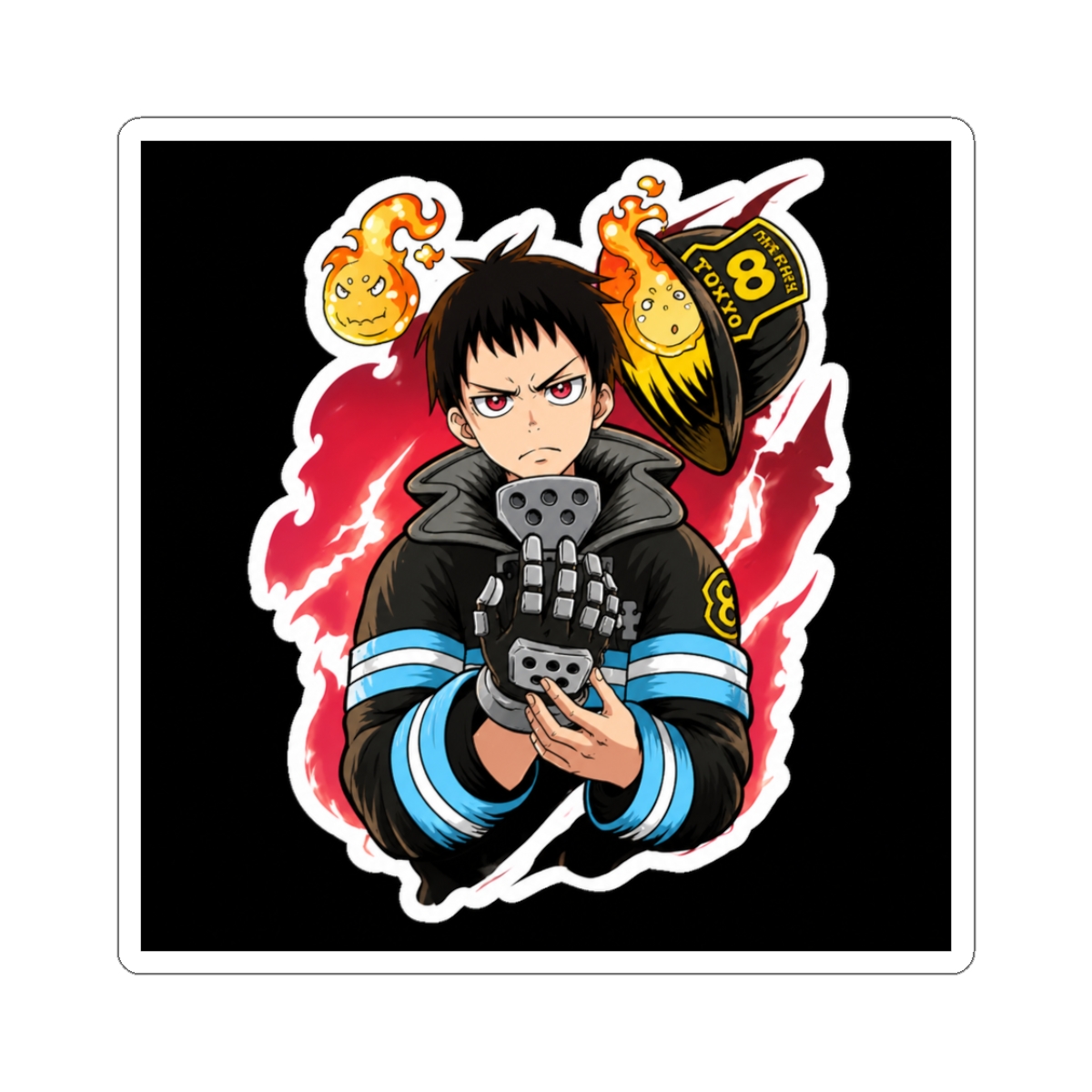 Fire Force - Shinra Sticker - Official stickers merchandise