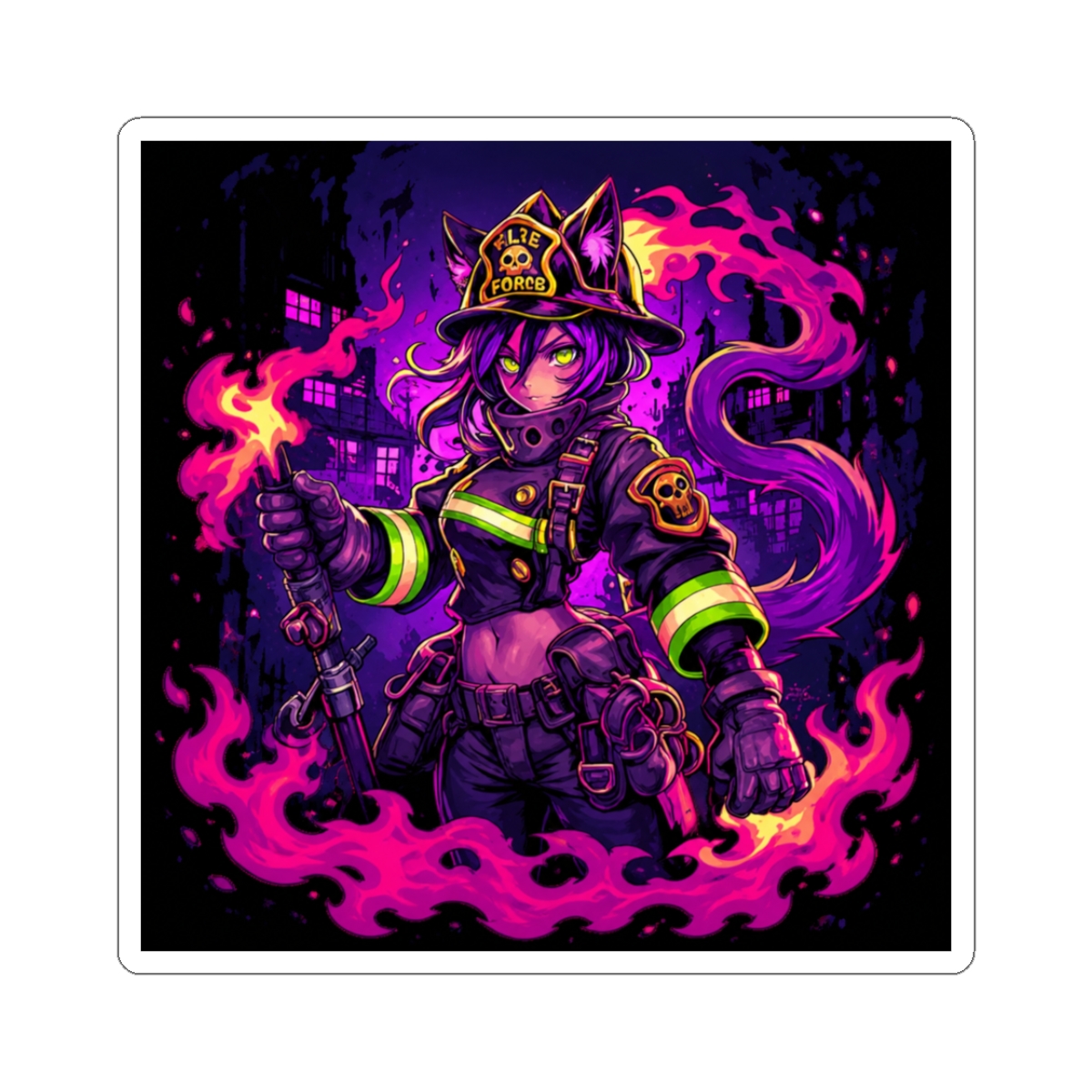 tamaki kotatsu - fire force Sticker