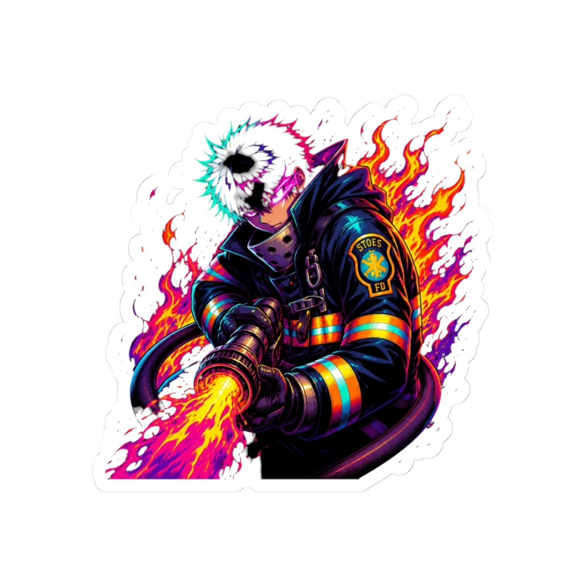 shinra kusakabe - fire force Sticker