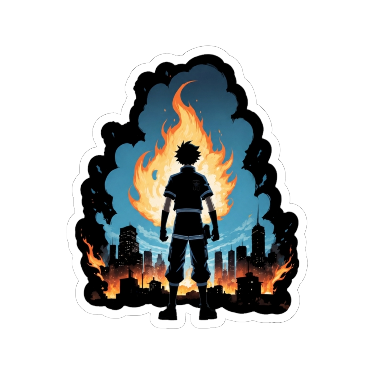 fire force shinra Sticker - alternate angle 1, merchandise