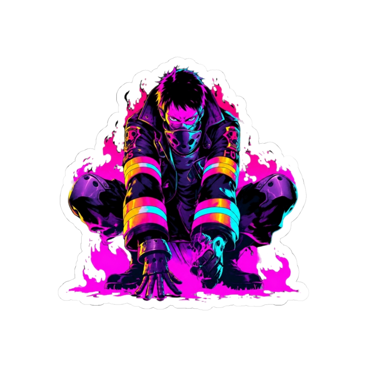 fire force anime Sticker