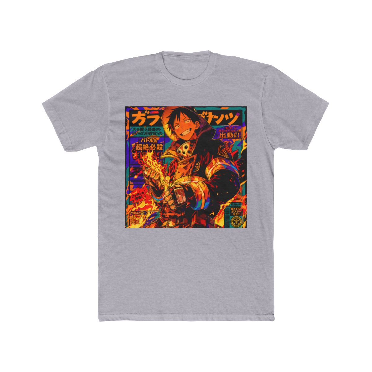 Fire Force Shinra Anime Art T Shirt - alternate angle 5, merchandise