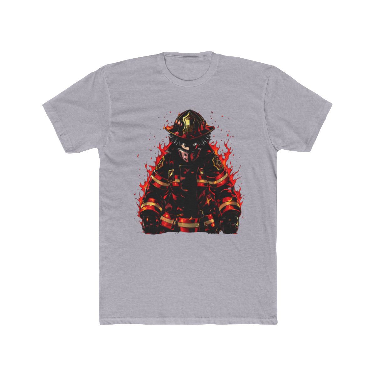 Fire Force Shinra Anime Firefighter Art T Shirt - alternate angle 5, merchandise