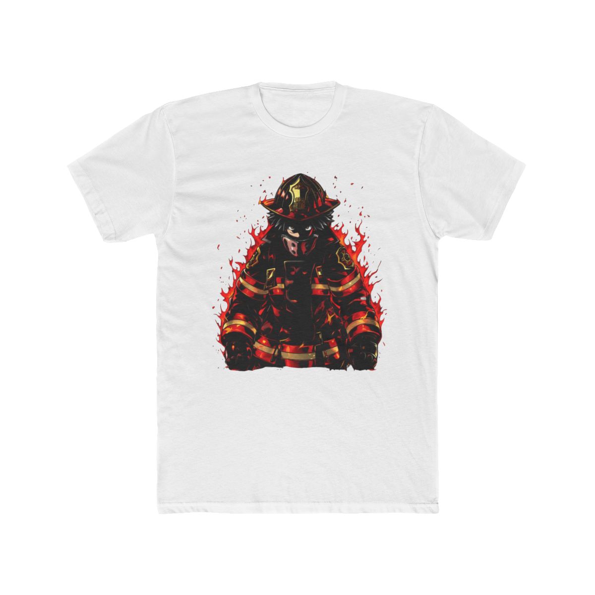 Fire Force Shinra Anime Firefighter Art T Shirt - Official t-shirts merchandise