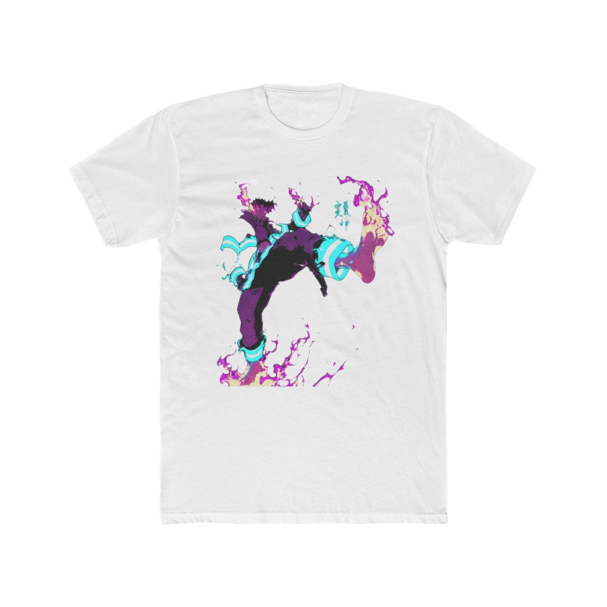 Shinra Fire Force Neon Art Print T Shirt - Official t-shirts merchandise