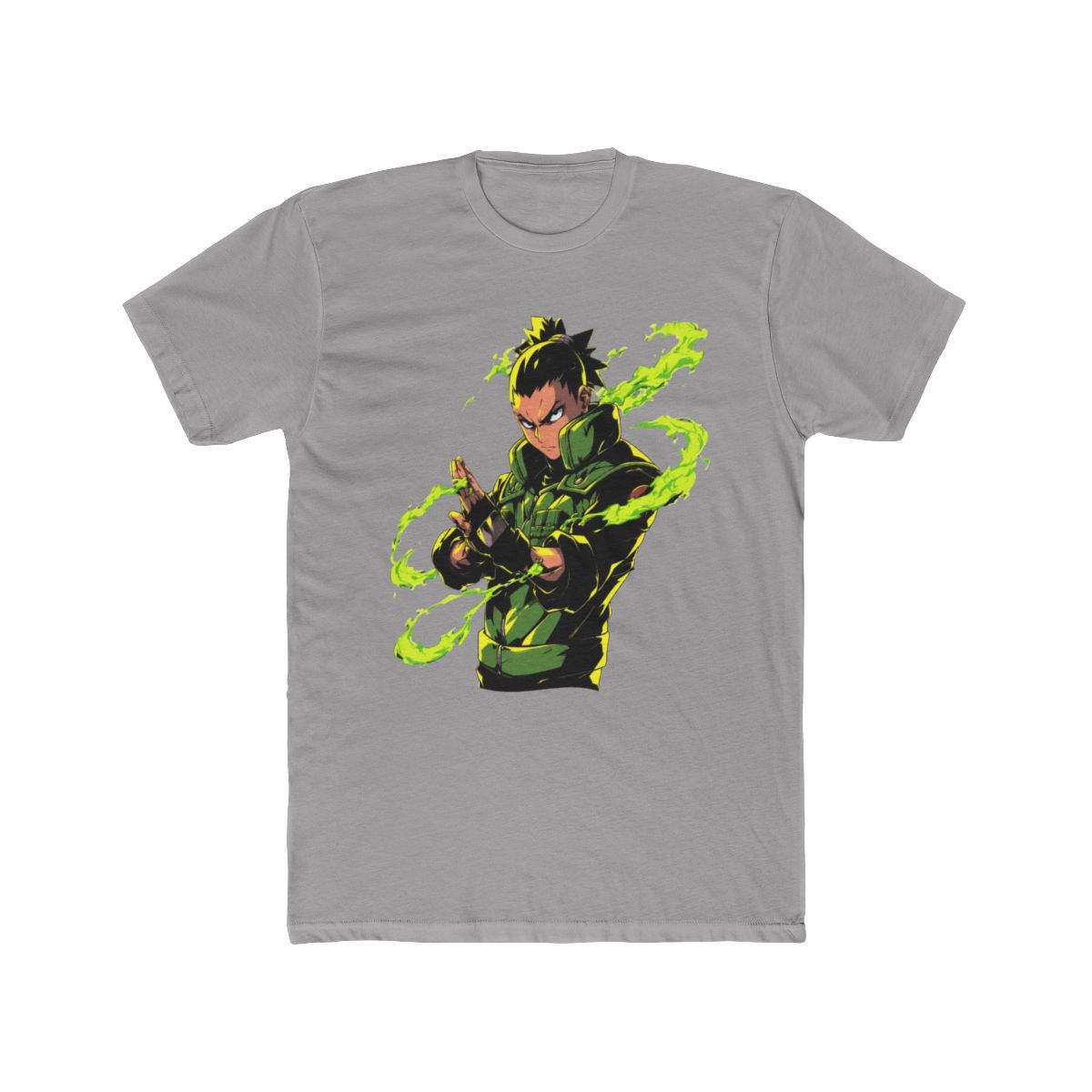 Shinra Kusakabe Green Flames Art T Shirt | Fire Force