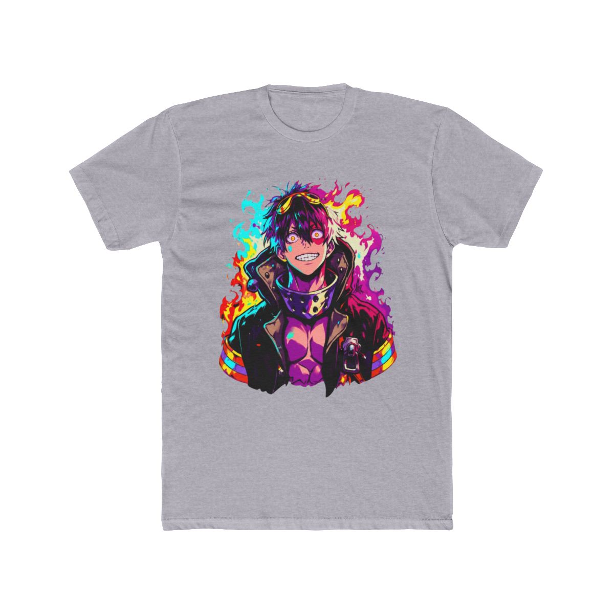Arthur Boyle Colorful Fire Force Fan T Shirt - alternate angle 5, merchandise