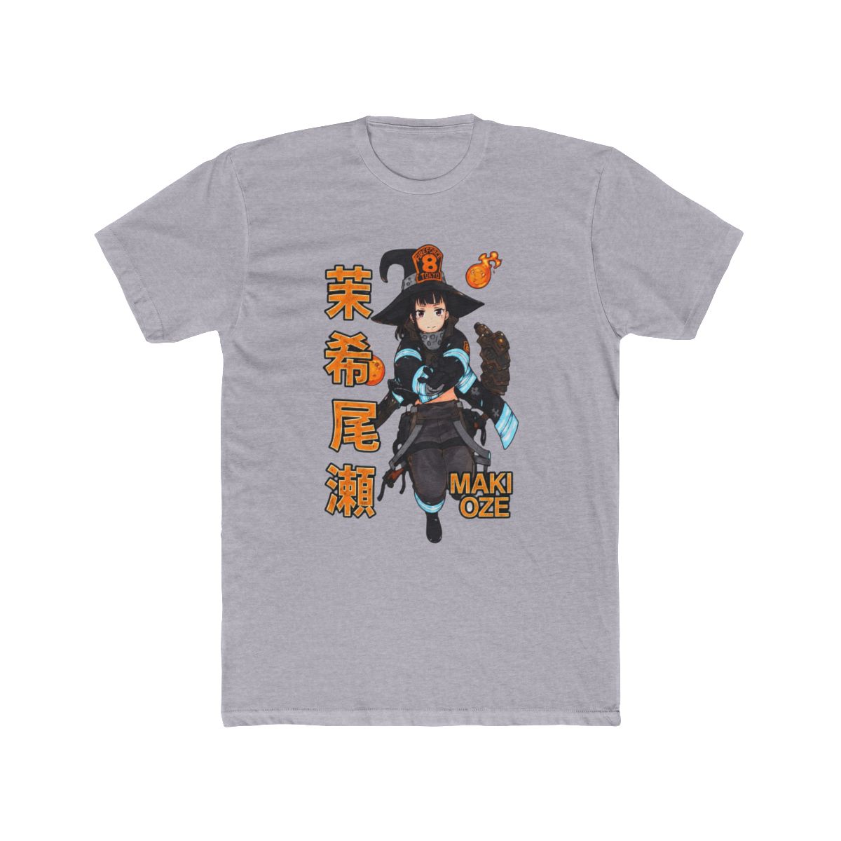 Fire Force Maki Oze Name Girls T Shirt - alternate angle 3, merchandise