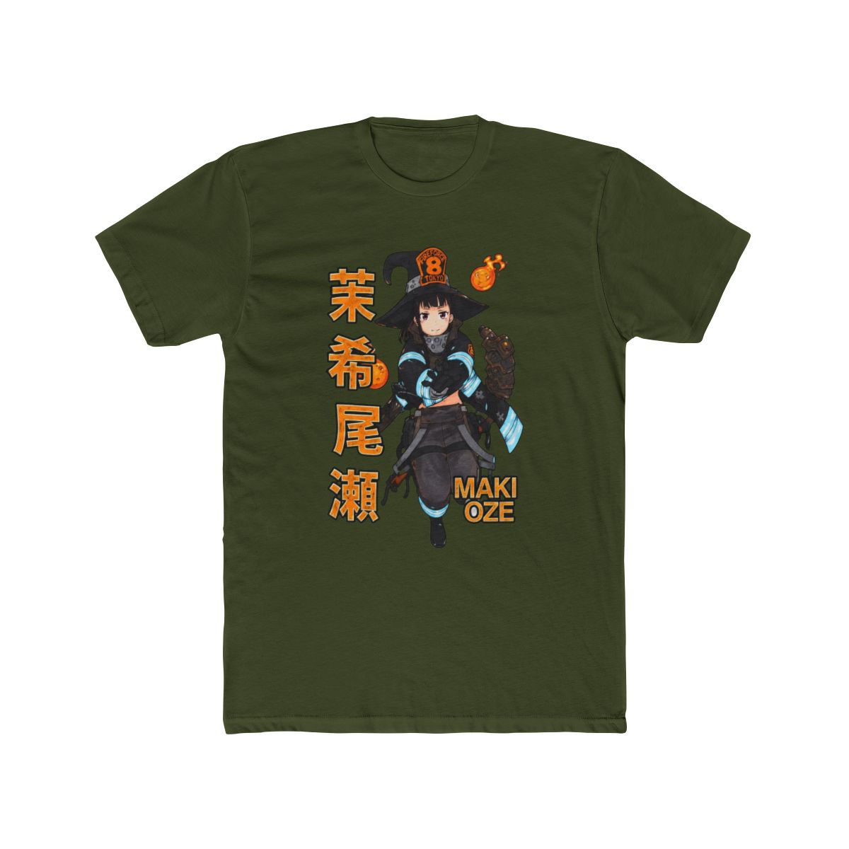 Fire Force Maki Oze Name Girls T Shirt - alternate angle 4, merchandise