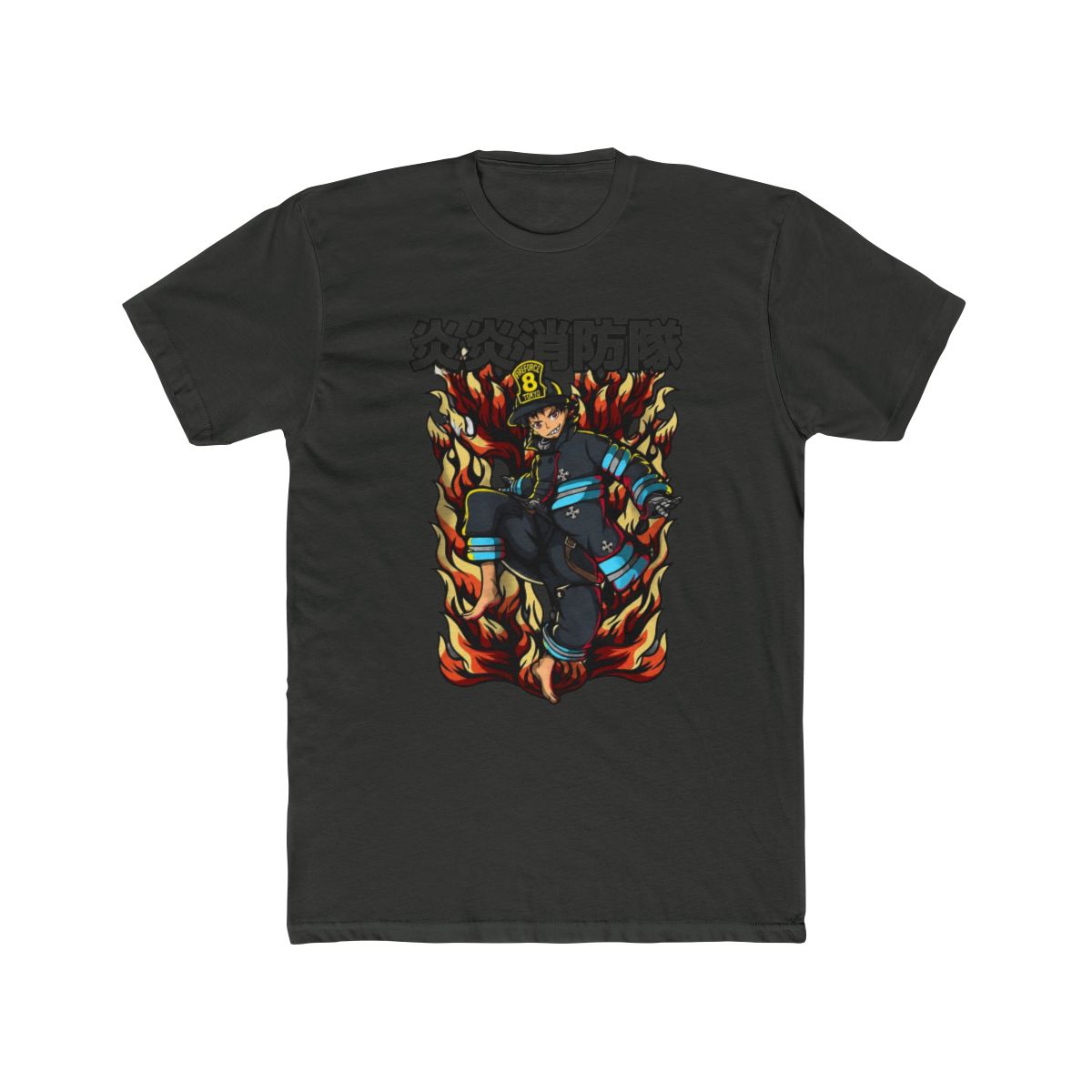 Shinra Kusakabe Shirt, Fire Force Shirt, Anime Shirt, Vintage T Shirt - Artsholic - Fan Art Merch - alternate angle 5, merchandise