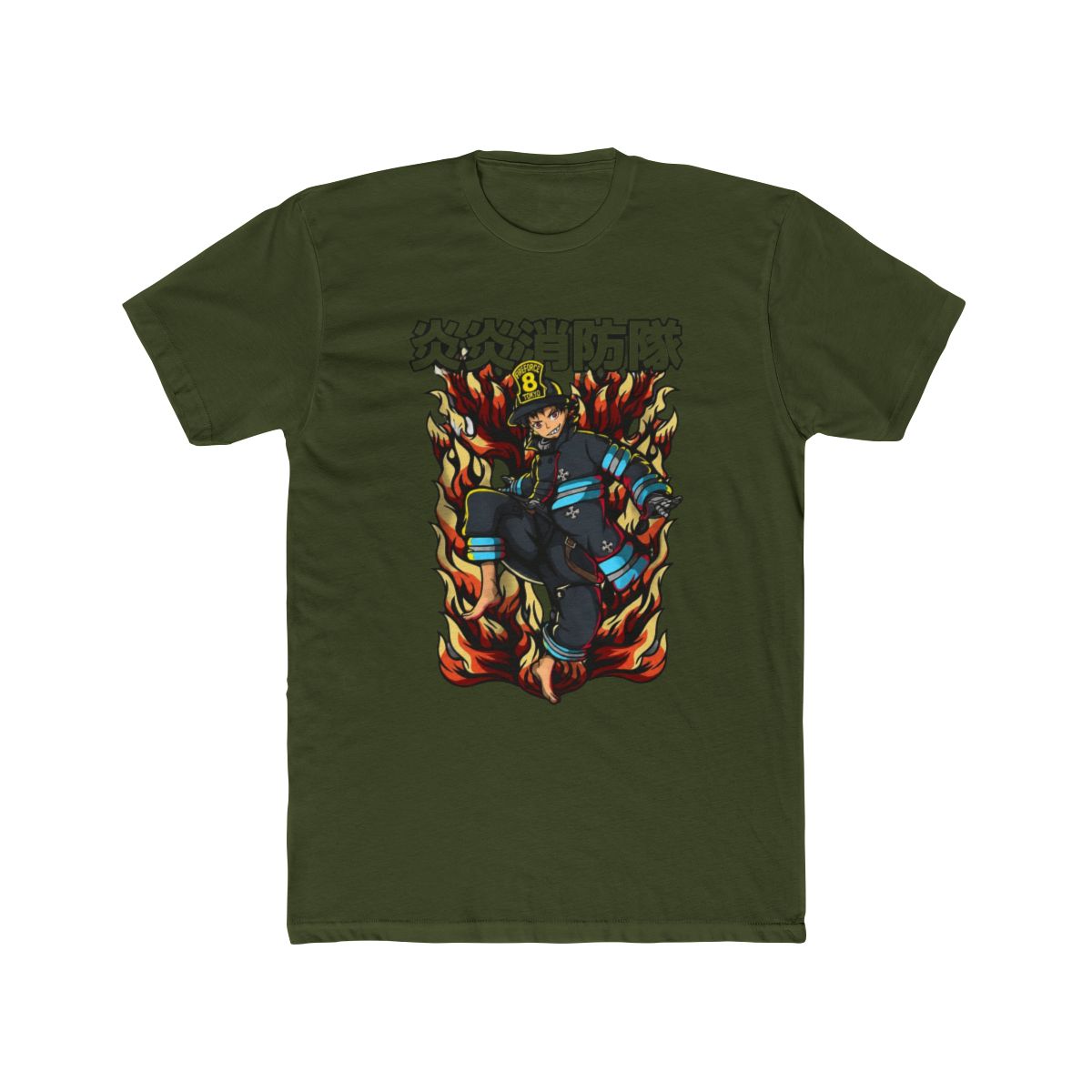Shinra Kusakabe Shirt, Fire Force Shirt, Anime Shirt, Vintage T Shirt - Artsholic - Fan Art Merch - alternate angle 4, merchandise