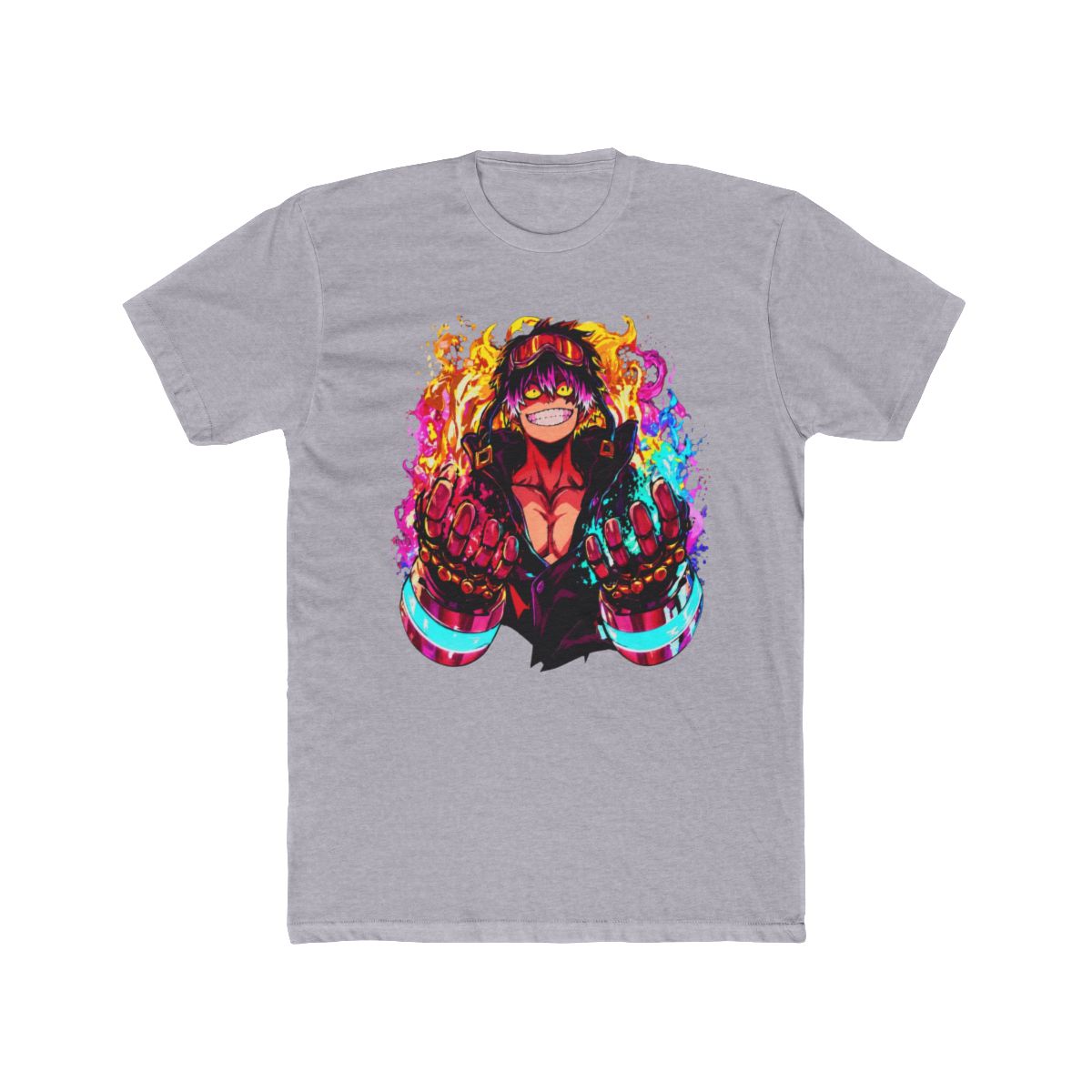 Flaming Shinra Kusakabe Fire Force Art T Shirt - alternate angle 5, merchandise