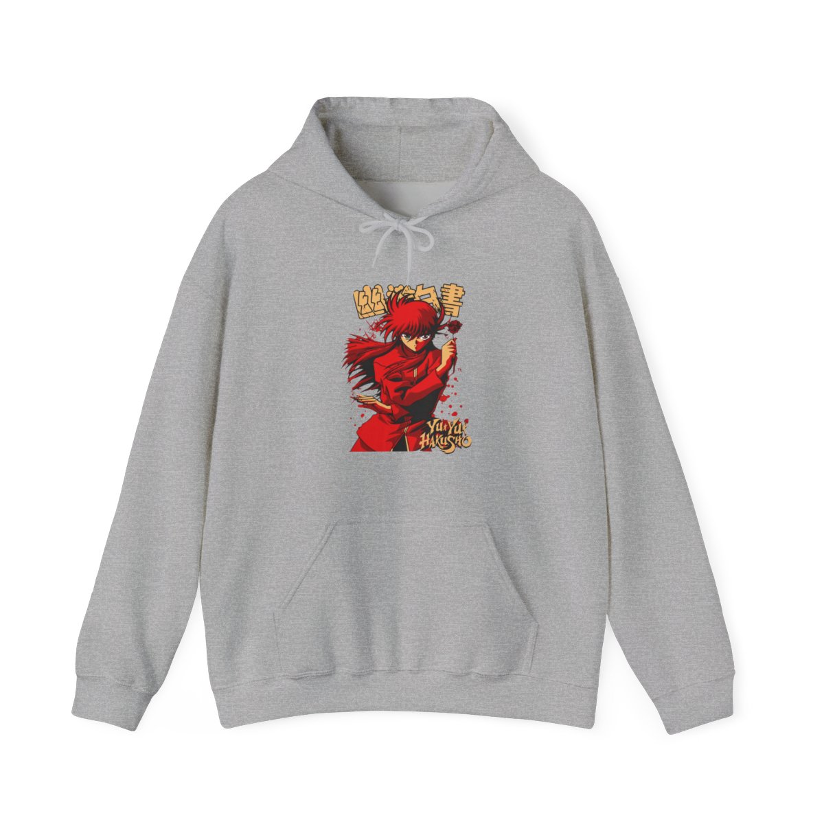 Kurama Hoodie Yu Yu Hakusho Red Battle Stance | Fire Force - Official hoodies merchandise