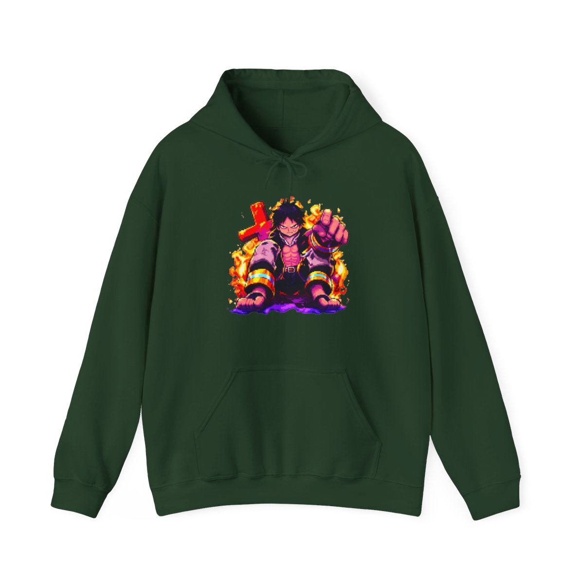 shinra kasukabe - fire force Kids Hoodie - alternate angle 5, merchandise